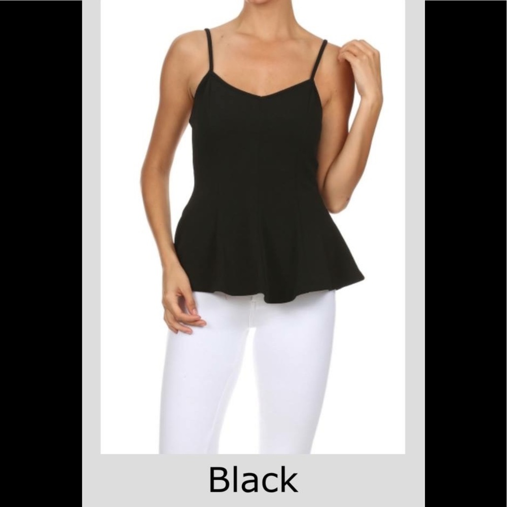 🆕🖤super stretch, bodycon spaghetti strap top